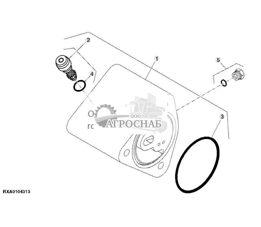 Распорка блока клапанов 